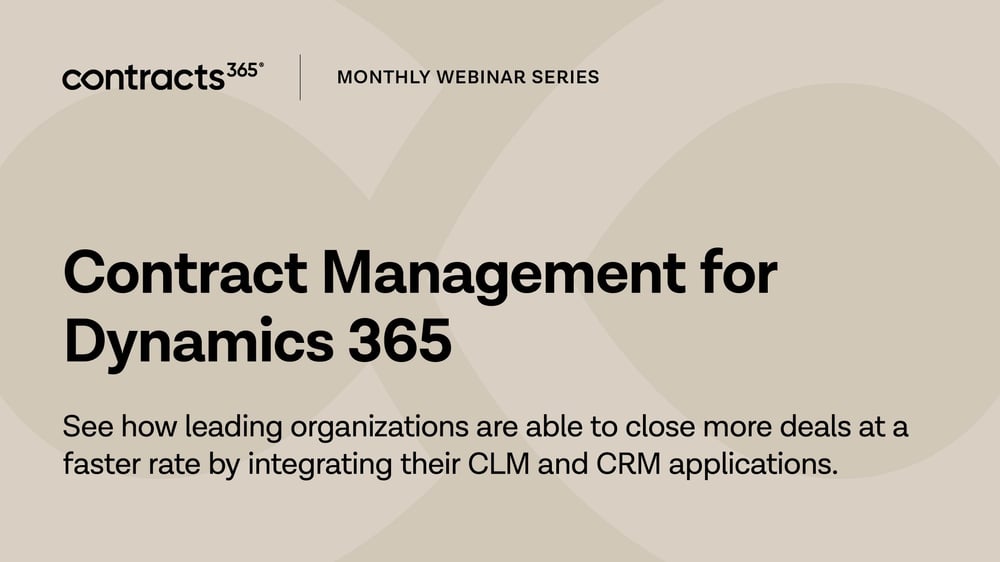Contracts 365 | Contract Management for CRM in Microsoft Dynamics 365