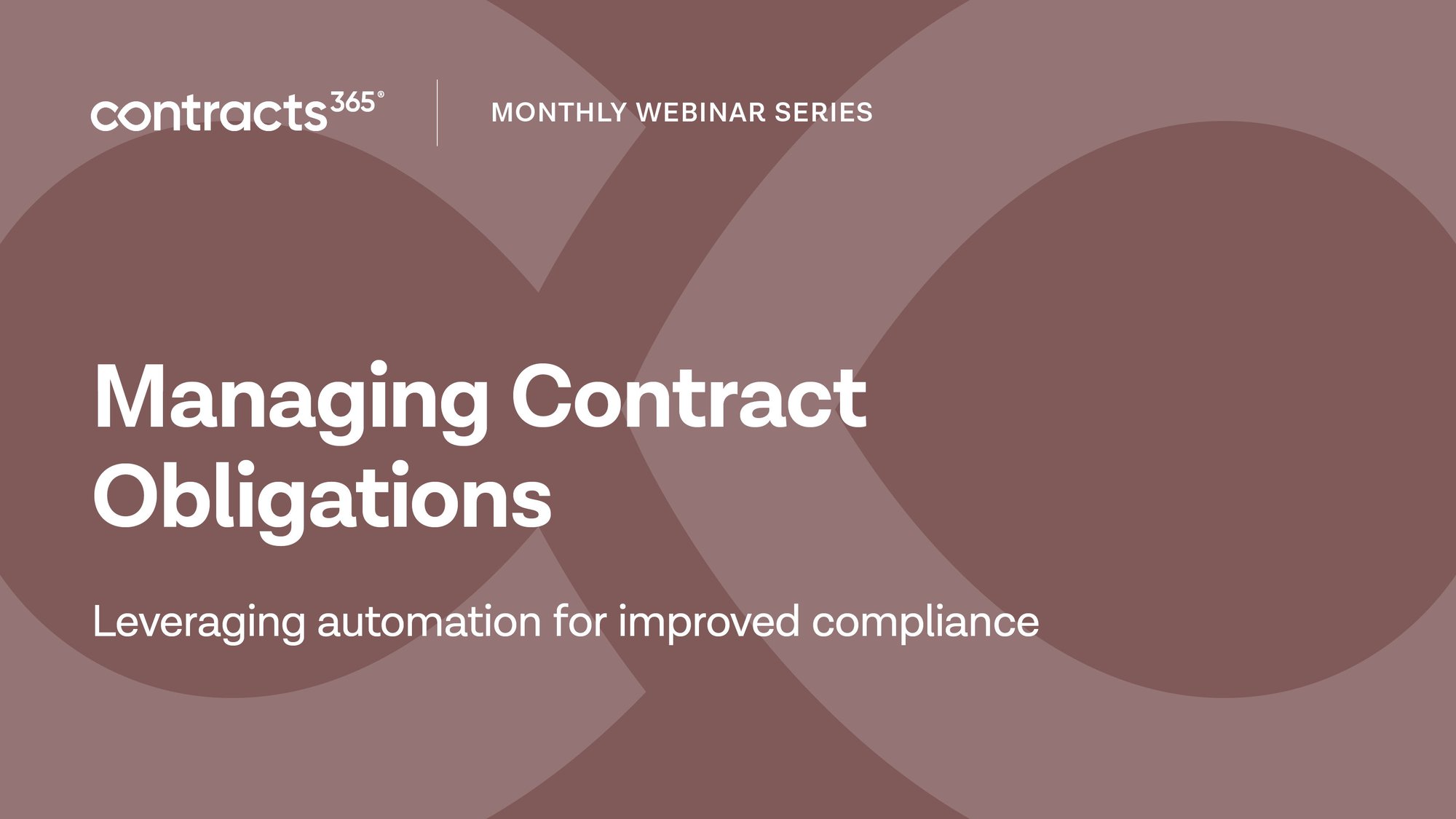Contracts 365_Webinar_Managing Contract Obligations