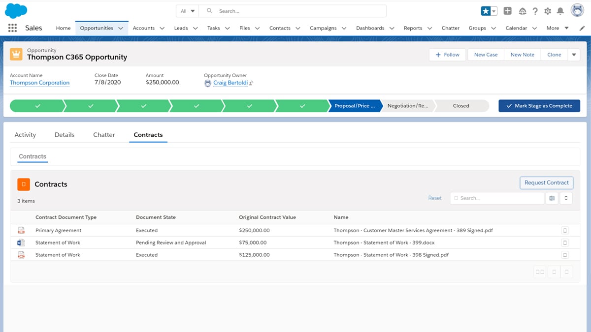 Contract Management for Salesforce