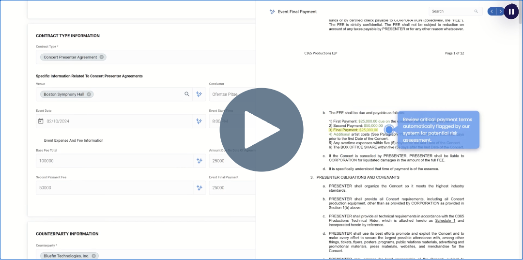 Watch the Contracts 365 AI Extraction Video Demo now
