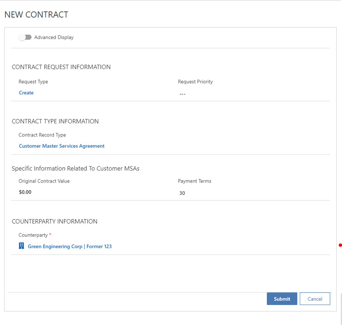 Self Service Contract Requests Without Leaving Microsoft Dynamics