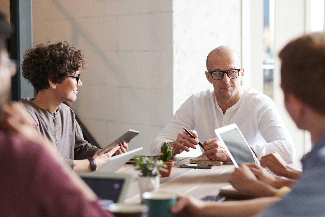 business people in a conference room