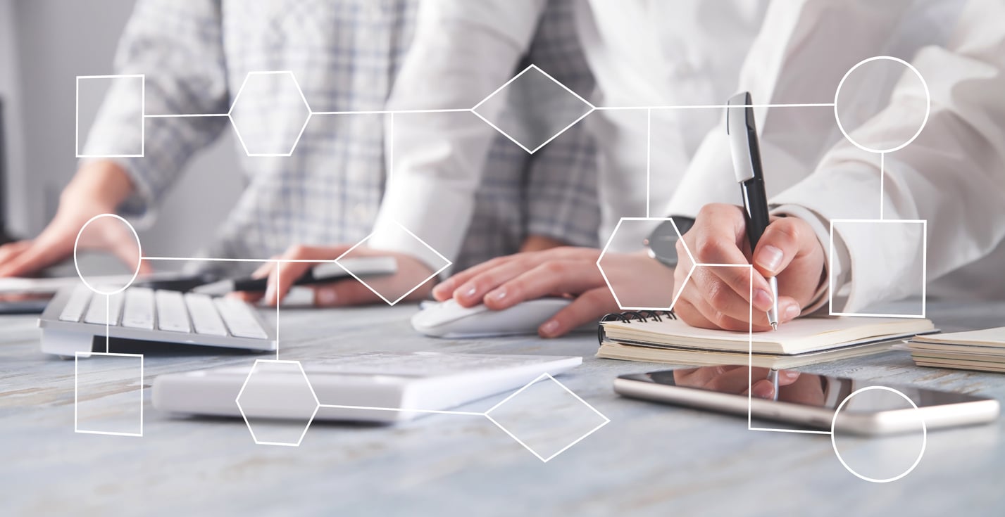 A contract being routed for approval in a workflow