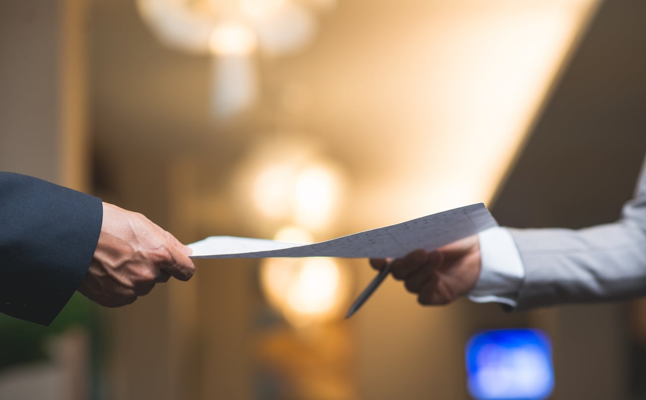 delegating a contract to a business person